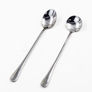 Stainless Steel Long Handle Coffee Spoon Latte Ice Cream Soda Sundae Cocktail Scoop Stir Teaspoon Kitchen Tableware Tool Spoons BC BH0792