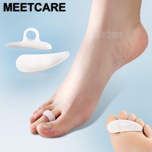 Toe Foot Pain Relief Cuidados Órteses Hallux valgus Toes BunionMallet Silicon Separator Deformidade Correção Único martelo Buraco