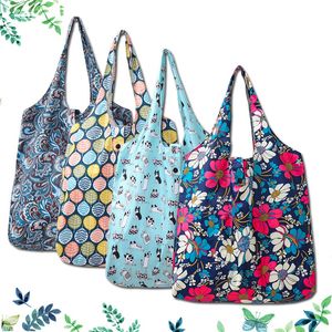 Плед стиль шаблон зеленый хозяйственной сумки полиэстер хозяйственная сумка складных 18 видов моделей большой окружающей среда мешок T3I51174