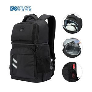 DENUONISS Insulated Picnic Backpack Thermo Beer Cooler Bags Refrigerator For Women Kids Thermal Bag 2 Compartment Outdoor Hiking CX200822