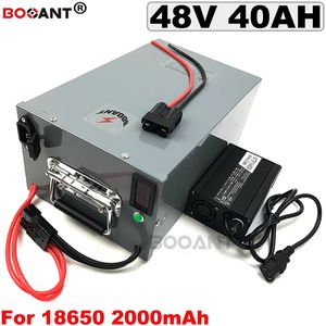 48V E-Bike Lithium-Akku 40AH Elektrofahrradbatterie für Bafang 2000W 2500W Motor + 5A Ladegerät Kostenloser Versand