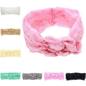 Epecket DHL Bezpłatny statek Koronki dla dzieci Królik Królik Chiński Knot Pałąk Hairband Headdress Datg084 Hair Jewelry Headbands