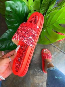 Hot Sale- Flat Platform Slippers Womens Summer Sandals Shoes House Slides Indoor Outdoor Casual Shoes Leisure Flip Flops Womens Fashion Beac