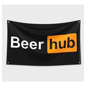 Beer Hub Flag 3x5ft Polyester Outdoor oder Indoor Club Digitaldruck Banner und Flaggen Großhandel