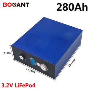 4pcs 3.2V 280Ah LiFePo4 battery for E-scooter Energy storage Solar system 12V rechargeable