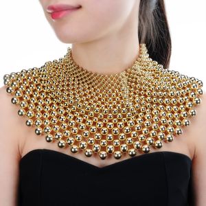 12 färger chunky uttalande halsband för kvinnor bib krage choker pärla halsband maxi smycken mode stora smycken gåva Kolye