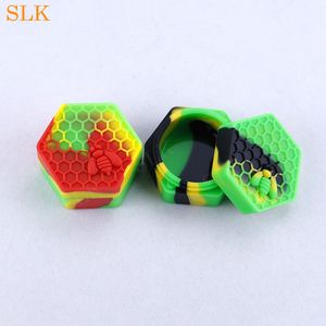 Honeycomb Nonstick wax containers silicone box 26ml silicone container waxs jars dabber tool storage jar oil holder for vaporizer vape