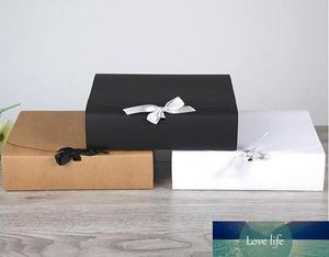 Wholesale shirt gift boxes for sale - Group buy 100pcs cm Large White Kraft Paper Gift Box Large Size For T shirt Scarf For Birthday Wedding Favor