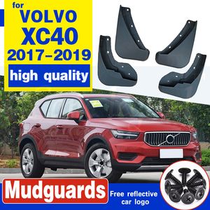 4PCS Mudguards For Volvo XC40 2017 2018 2019 Molded Mud Flaps Flaps Splash Guards Fender Car Mudflaps Front Rear