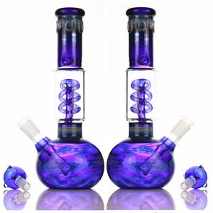 18.8mm Mini Glass Water pipe hookahs Smoke Bongs recycler gas mask bong Scientific Hookah Pipes W