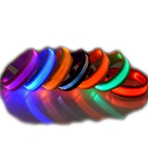 Wholesale tools safety resale online - LED Luminous Arm Bracelet Outdoor Tool Light Night Safety Warning LED Flash Light Strap For Running Bicycle Party