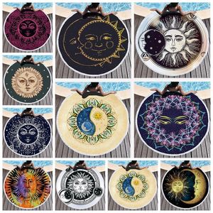 Poliestere Rotondo Telo Mare Hippie Mandala arazzo Boho Hippie Indiano Tovaglia Yoga Mat Protezione Solare Scialle Wrap Picnic Mat