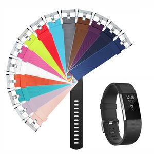 Ersatz-Uhrenarmband für Fitbit Charge 2 Band, Silikon-Sportarmband, Ersatzarmband, klein, groß