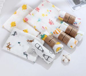 The latest size 115X110CM towel, many styles to choose, baby cotton gauze double bath towels, support customized logo