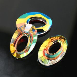 DIY 보석 결과를 만드는 귀걸이 목걸이에 20mm 6040 크리스탈 헬리오스 펜던트 타원형 모양의 유리 매력 크리스탈 구슬