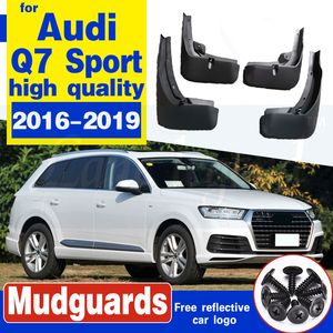 For Audi Q7 S-Line Sport 2016-2019 Car Mud Flaps Mudflaps Splash Guards Mud Flap Mudguards Fender Front Rear wheel Accessories