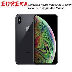 Desbloqueado Apple iPhone XS 5.8inch face id nfc rom 64GB / 256GB smartphone hexa-core livre DHL