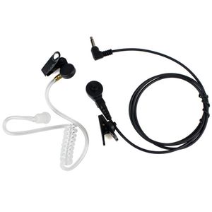 Top Straight Listen Only Transparent Flexible Acoustic Tube Earpiece 3.5mm Earphone headset Mono Jack for Walkie-talkie