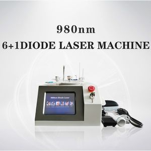 Beliebteste 6 in 1 980 nm Diodenlaser -Venen Venen Nägel Pilzentfernung Schmerz Physiotherapie -Gerät für Salon