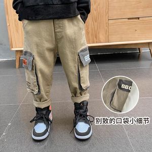 New 2020 autumn winter casual boys pants fashion boys trousers kids cargo pants kids trousers big boys clothes kids clothing retail