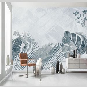 Milofi custom large mural wallpaper hand-painted branches and leaves decorative painting background wall