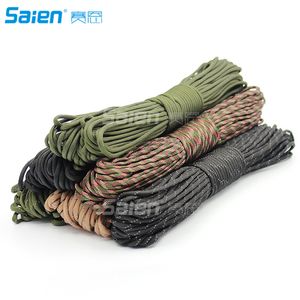 31 meter Dia.4mm 9 Stativ Cores Paracord för överlevnad Parachute Cord Lanyard Camping Klättring Utomhus Rope Vandring Klädstreck