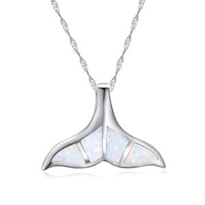 Blue Fire Opal Whale Tail Pendant In 100 925 Sterling Silver Sea Life Jewelry For Womens Neckalce Gift5819320 5374