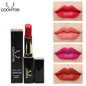 goodvitor 23色マットパープルリップスティック基礎メイクアップルージュLip Rip Gloss LipGloss Maquiagem Maquillaje