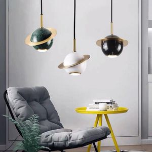 Modern Led Marble Lâmpadas Pingente de Quarto Cozinha Sala de jantar Restaurante luzes de suspensão decoração Home Lighting Luminaire Designer