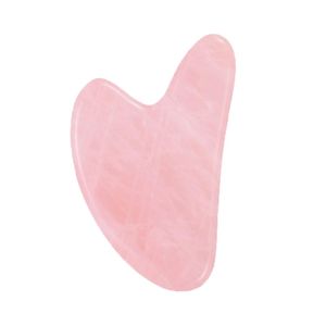 Guasha Natural Stone Rose Quartz Face Massager Care Tools Scraping Pad Neck Back Head Health Body Massage Relaxation