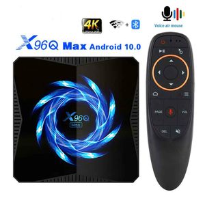 Smart TV Box Android 10 4GB 32GB 64GB 4K H.265 Media Player 2.4G/5.0G WiFi Bluetooth Set Top Box Android10 TVBox X96Q MAX