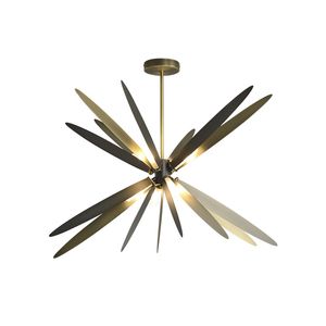 Posta modern personlighet dragonfly form hängande lampor g9 glödlampa nordiskt kreativt vardagsrum sovrum kläder butik konst dekor belysning armaturer