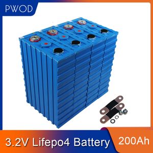 Pwod 8PCS CALB 200AH 3.2V SE200AHリチウムLiFePO4細胞電池SE200プラスチックパックのためのSE200 Plasticパック12V 24V EU米国の税関無料