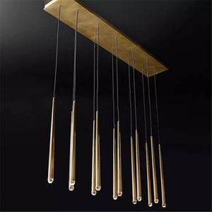 American Luxury Chandelier Cable Pendant LED Chandelier Lighting RH Loft Led Hanging lamp Living Room Lustre Suspend Lamp