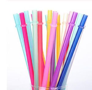 10.5inch Colorful Plastic Drinking Straws 26cm Reusable straws for tall skinny tumblers PP candy color straws for cocktail bar