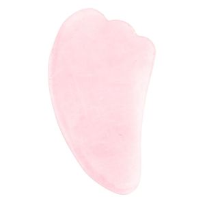 100 % natürlicher Rosenquarzstein, Jade-Massagegerät, Guasha-Brett, Gua Sha, Gesichtsbehandlung, Steinkratzen, Pflege, gesund