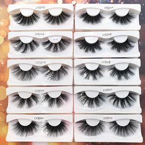 30mm 5D faux mink lashes with white tray soft strip eyelashes customized private label eyelash vendor