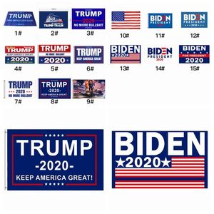 15 Stiller Donald Trump Bayrakları 2020 Amerikan Cumhurbaşkanı Amerika Tutun Büyük Parti Banner Bayrak 90 * 150 cm Joe Biden Seçim Bayrağı