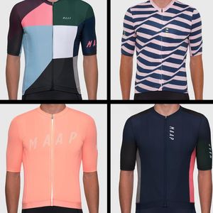 Rennsets Maapful Streaks Radsporttrikot Set Pure Color Short Sleeve Uniform Fahrradkleidung Ropa Ciclismo Kostüm -Reitbekleidungsanzug
