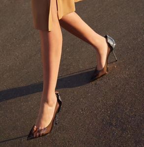 2022 Глиттерные каблуки ПВХ женские одежды обувь Кристалл высокий каблук заостренный носок свадьба обувь Shinny алмазные насосы Bling Bling