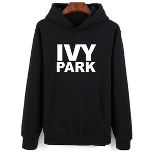 Beyonce IVY Park Moda Tema de Inverno Masculino Moletom Com Capuz Conjunto de Camisolas com Manga Letras Moletom Feminino Moletom Com Capuz Preto Roupas Casuais MX200812