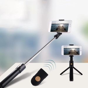 K07 Bluetooth Selfie Stick con telecomando dell'otturatore del treppiede, 3 in 1 mini monopiede portatile allungabile pieghevole per smartphone 150 pezzi / lotto