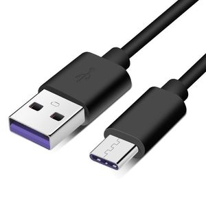 Wysokiej jakości 1M 3FT 5AType C Kabel kablowy Kabel USB 3.1 Type-C Szybkie kable ładujące do Huawei Samsung S8 S10 Plus szybka ładowarka USB