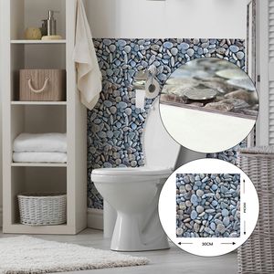 Yaratıcı 3D İmitasyon Taş Duvar Sticker Banyo Dekor Için Kendinden Yapışkanlı Mutfak Yatak Odası TV Arkaplan Dekor 30x30 cm