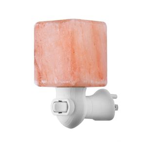 Himalayan Saltlampa Handskuren naturlig kristall Mini Salt Nattljus Trådlös Bulb Utbytbar Nursery Lam320P För Hem Office Bedroom Present