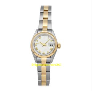 20 Style Casual Dress Mechanical Automatic 26mm Steel Yellow Gold Ladies Armband Watch 69163