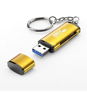 2 in 1 USB 3.0 카드 리더 슈퍼 속도 5Gbps USB3.0 SD 마이크로 SD TF T-Flash 어댑터