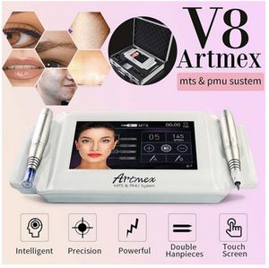 Profesional en Artmex V8 Maquillaje permanente Máquina de tatuaje de ojo de ojos Labios Rotary Pen Microblading MTS SISTEMA DE PMU