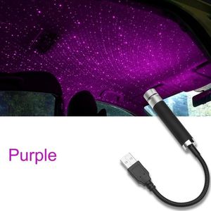 1 sztuk Auto Dak Lampa Romantische USB Nachtlampje Sfeer Lampa Thuis Plafon Vijf Kleuren Decoratieve Verlichting