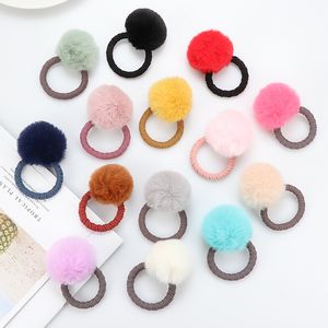 Cute Imitation water ball ring female rubber band elastic hair bands Korean headwear children hair Accessories ornaments